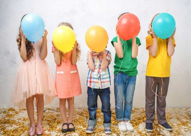 Ha masse ballonger i barnebursdagen