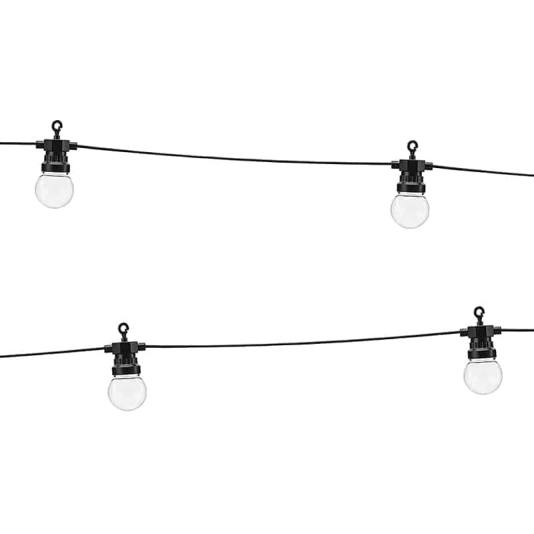 LED Festlyspærer - Klare pærer - 8 meter (10886)