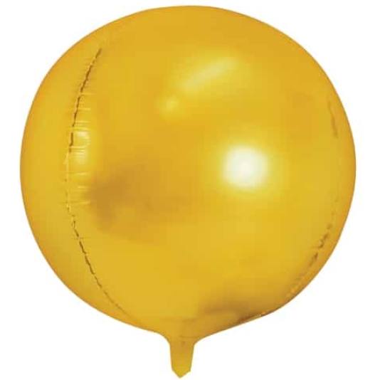 Folieballong - Ball - 40cm - Gull (11036)