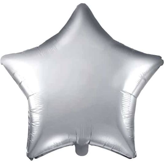 Folieballong - Stjerne - Sølv (11050)