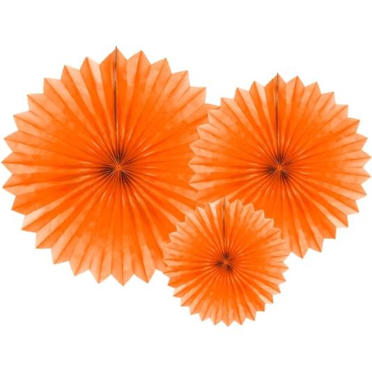 Dekorvifte - Orange - 20-40cm (11559)