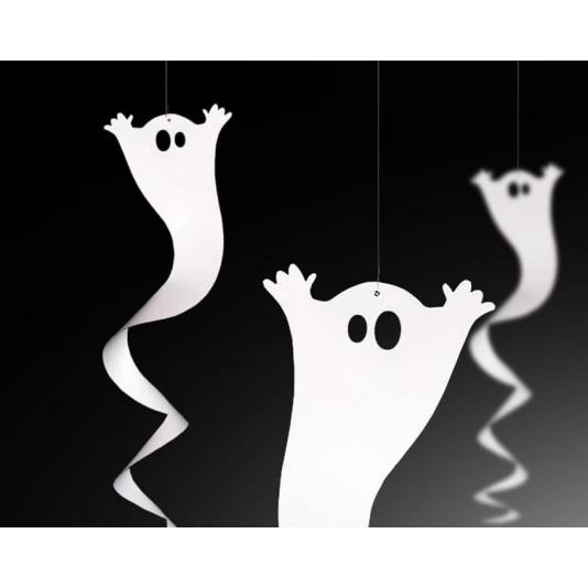 Takdekorasjon - Spøkelser - 90cm Swirls (11696)