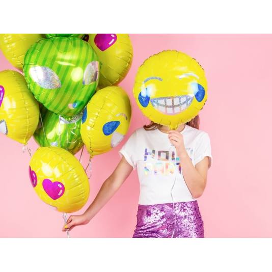 Folieballong - Emoji - Smile - 45cm (12030)