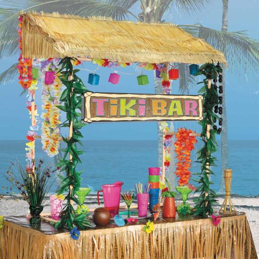 Tropisk Tiki Bar med Tak (12866)