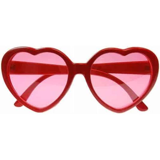 Stilige Hjertebriller - Røde (1707)