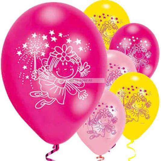 Ballonger til bursdag - Funky Fairy - 23cm - 6 stk (2799)