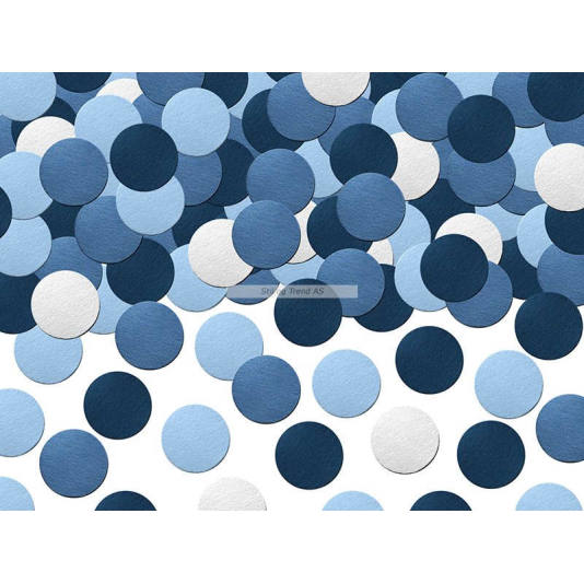 Konfetti - Miks av blå dots - Lille Fly (3213)