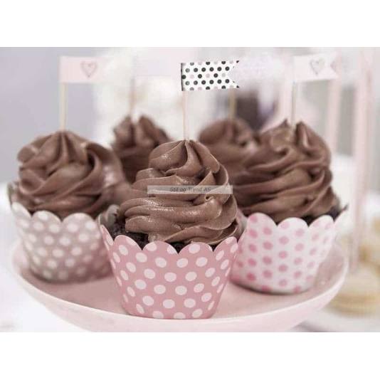 Cupcake Dekorwrappere - Sweets - 6 stk (3538)