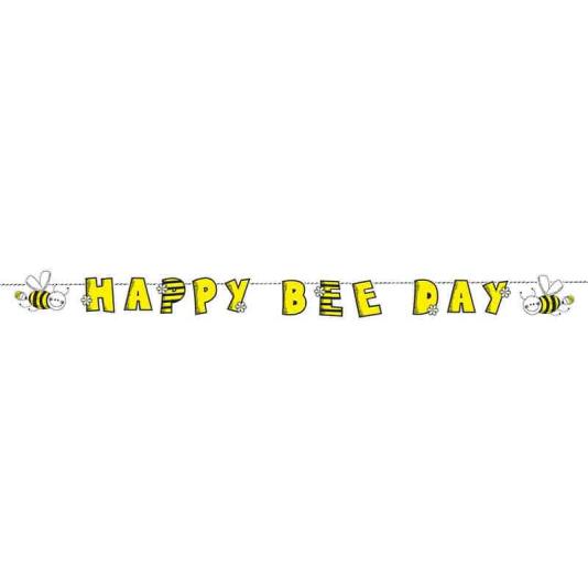Biebursdag - Happy Birthday Banner - 150cm (3893)