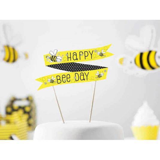 Biebursdag - Kakepynt - Happy Bee Day (3919)