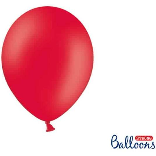 Ballonger - Rød Pastell - 10 stk (4253)