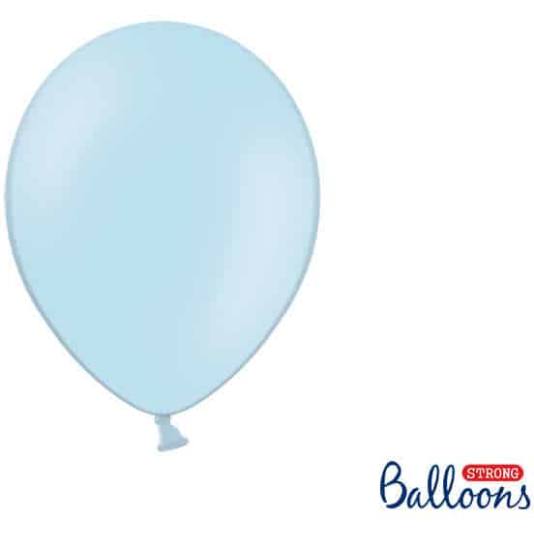 Ballonger - Lys Blå Pastell - 10 stk (4257)