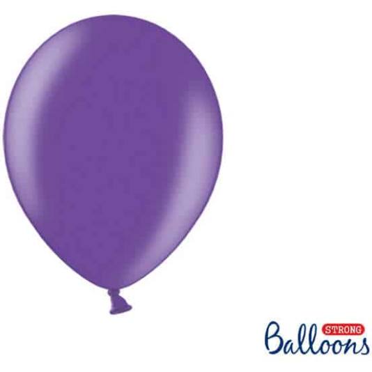 Ballonger - Lilla Metallic - 10 stk (4269)