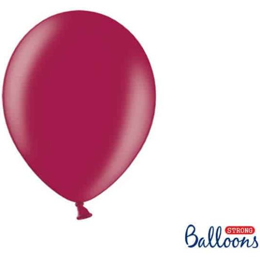 Ballonger - Rustrød Metallic - 10 stk (4272)