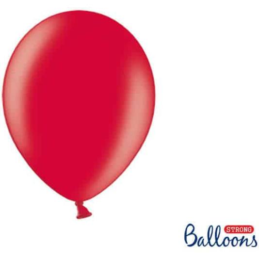 Ballonger - Rød Metallic - 10 stk (4282)