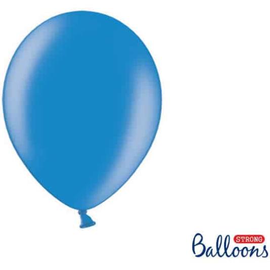 Ballonger - Cornflower Blå Metallic - 10 stk (4291)