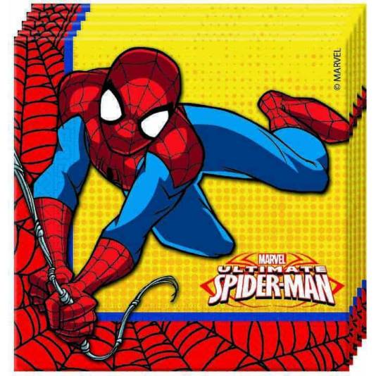 Spiderman Power - 20 stk - Servietter (4523)
