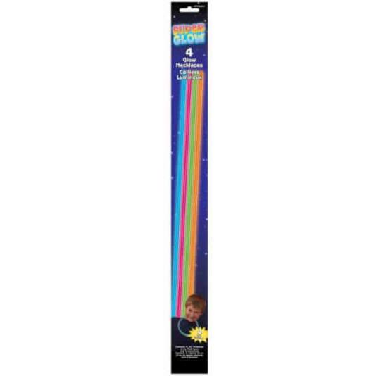 4 stk - Glow Stick - Halskjeder - Assorterte 55.8 cm (5236)