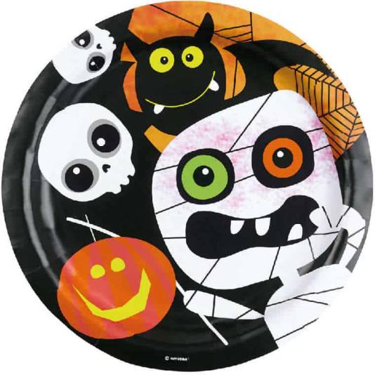 Tallerkener - Halloween Kids - 8 stk (5540)