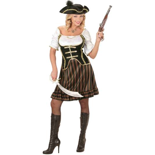 Piratkaptein Dame - Stilfullt Sjørøverkostyme (5975)
