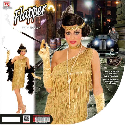 Gold Flapper - Kostyme - 20-talls (6369)
