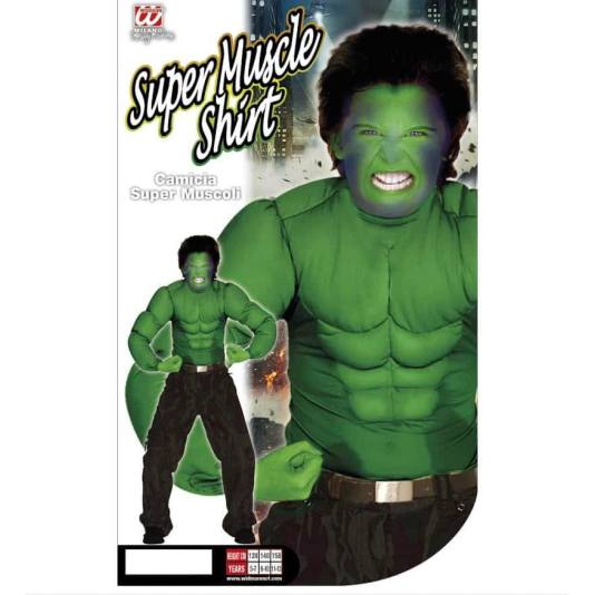 Grønn Muskelskjorte - Hulken (6835)