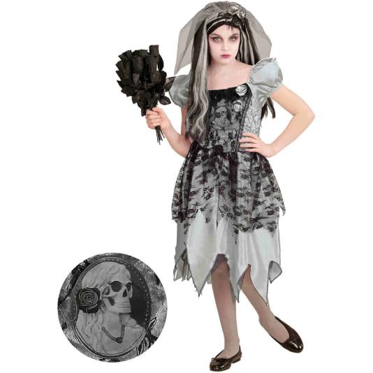 Spøkelsesbrud - Kostyme for Jenter - Halloween (7835)