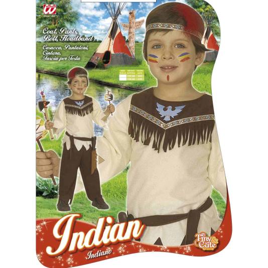 Indianer Barnekostyme - Gutt (7866)