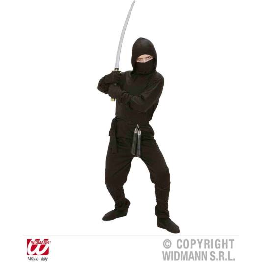 Sort Ninja - Kostyme til Barn (7902)