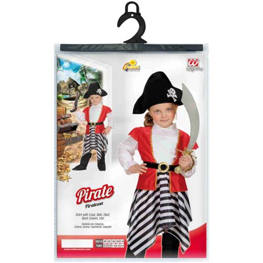 Piratjente - Kostyme til små barn (7922)