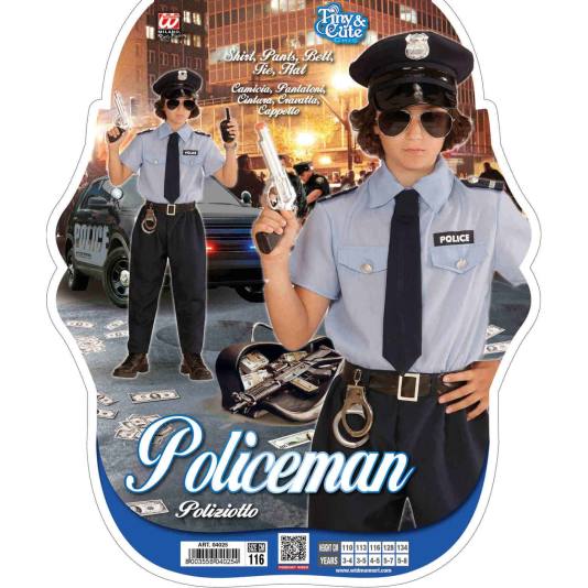 Politimann - Kostyme for små barn (7936)