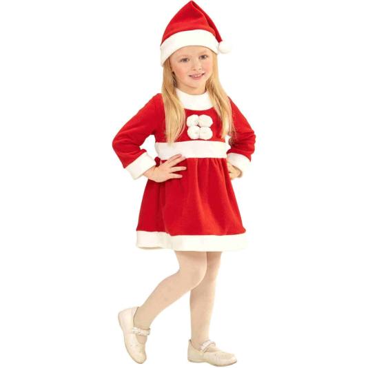 Julenisse - Kostyme for små jenter (7960)