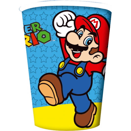Super Mario - Kopper til bursdag - 8 stk (8209)