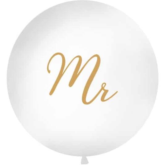 Megaballong - Mr - Hvit (8396)