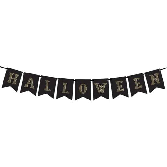 Halloween Banner - Sort - 175cm (8463)