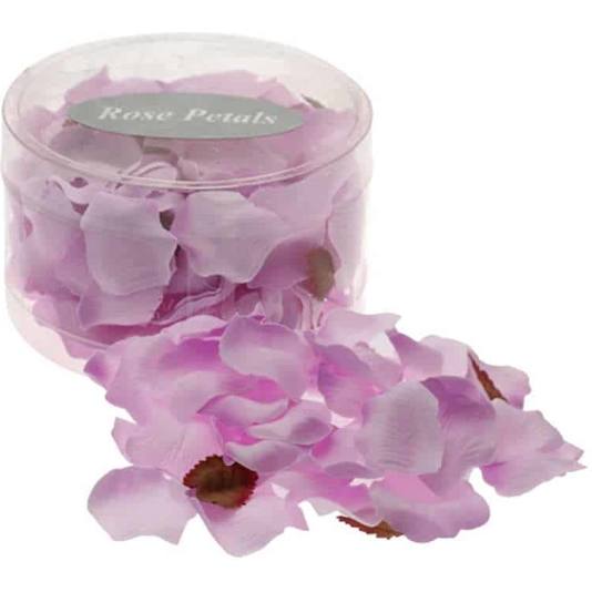 Boks med rosekronblader - Naturlig - 165 stk - Lavendel (919)