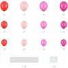 Ballongbue Hjerte Rosa ballonger som medfølger